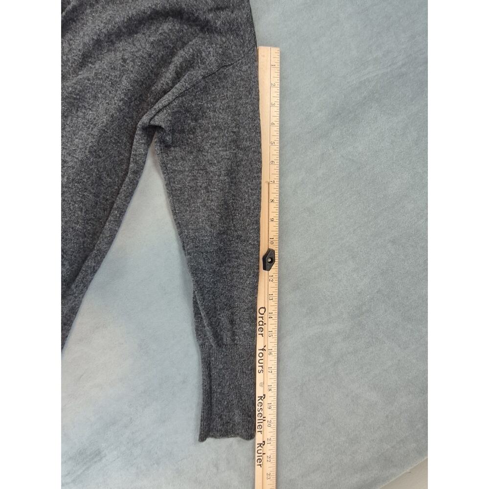 Charter Club Cashmere Blend Minimalist Long Open Front Cardigan Sweater Gray 0X - Picture 5 of 8